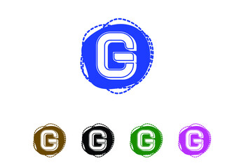 G letter logo and icon design template