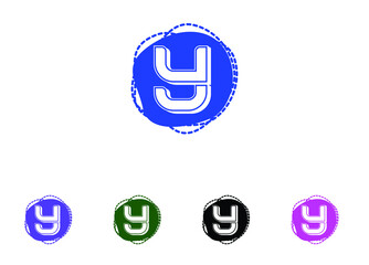 Y letter logo and icon design template
