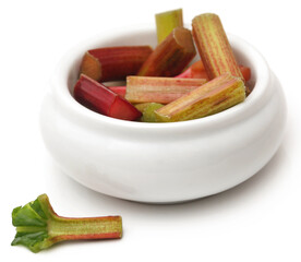 Fresh rhubarb