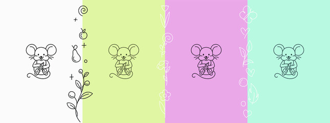 cute childish toddler animal. For kids books, room interior, logo, shape, symbol, bran