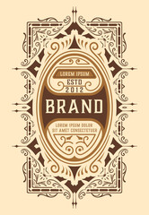 Western card with vintage style