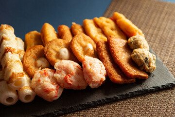 Oden, various kinds of fish cakes 