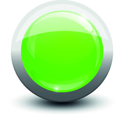 button glossy green