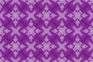 Beautiful tie-dye seamless background. Abstract purple stains on the white fabric.	