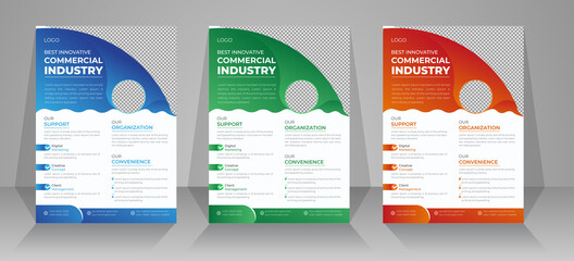 A4 size Modern Business Flyer design Poster templates in 2022 for New business promotion or annual report and marketing business, Creative and clean modern concept