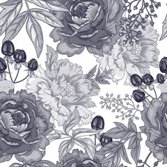 Vector seamless floral pattern.