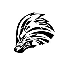 dog head mascot logo sports