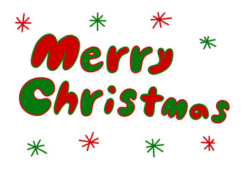 Merry Christmas クリスマスカード トナカイ 顔 Wall Mural Osame
