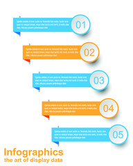 Fototapeta premium Infographic display template. Idea to display information, ranked and statistics.