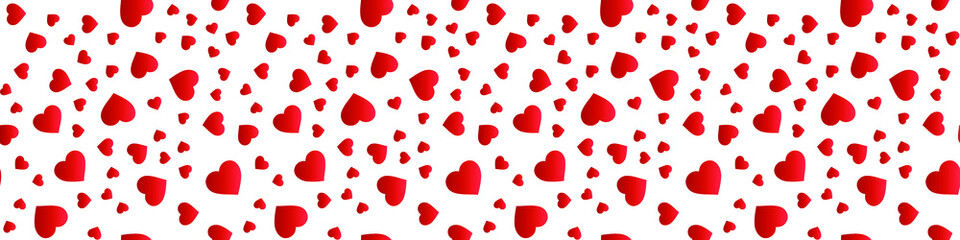Holiday background with abstract hearts. Seamless light pattern. Valentine's day