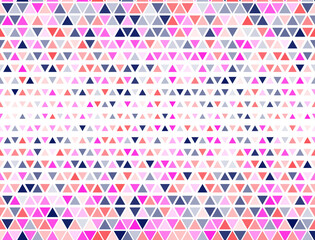 Simple triangles halftone design. Triangular fade elements cover backdrop. Digital