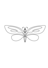 Butterfly dragonfly isolated on white