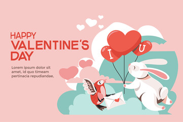 Valentines Day Landing Page Concept