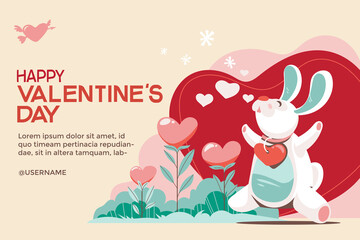 Valentines Day Landing Page Concept