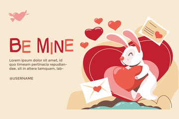 Valentines Day Landing Page Concept