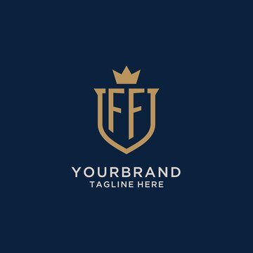 FF initial shield crown logo