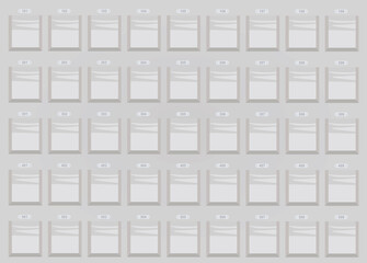 Hotel key rack. vector illustration