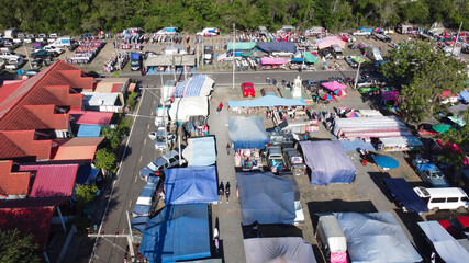 Top view city. Top view town. Top view Landscape.