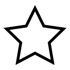 Stars Flat Icon Isolated On White Background