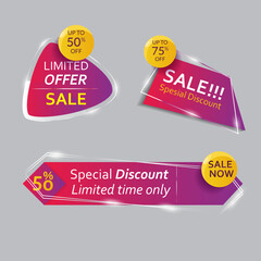 Price tag sale with percentage price. Suitable to used for sale banner, promotion banner, christmas sale, etc.