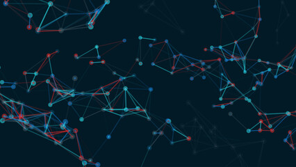 Minimal covers design with connected lines. Futuristic science and technology design background. Vector graphics