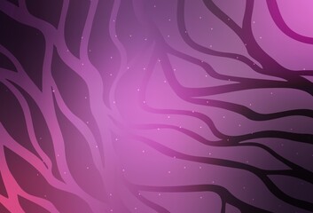 Light Purple, Pink vector background with wry lines.