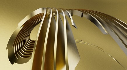 Golden lines pattern background. Luxury gold Line arts wallpaper