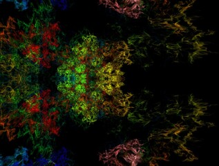 Imaginatory fractal abstract background Image