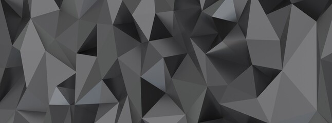 Fototapeta premium Abstract 3d rendering of triangulated surface. Contemporary background. Futuristic polygonal
