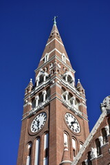 church building with two towers,Szeged Dom in Hungary