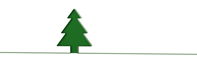 Fototapeta premium scene abstract christmas tree 3d rendering