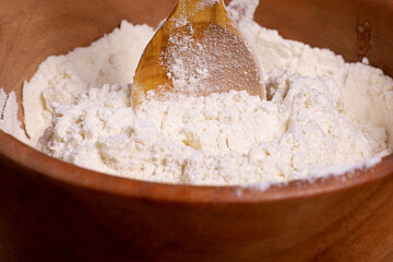 flour in bowl