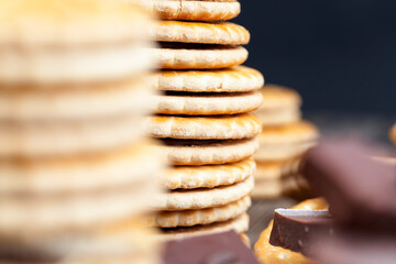 puff pastry with chocolate filling
