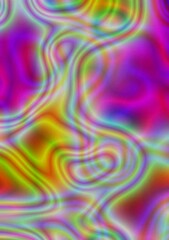 Abstract multicolored background. Blurred spots and lines. Bright colors, neon. Background for the cover of a notebook, book. A screensaver for a laptop.