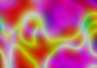 Abstract multicolored background. Blurred spots and lines. Bright colors, neon. Background for the cover of a notebook, book. A screensaver for a laptop.