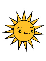 Sonne mit Gesicht 