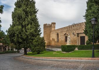 Fototapeta na wymiar External view of the The Palacio de los Duques de Maqueda, also known as Palacio de La Cava