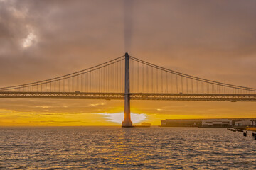 San Francisco Bridge in the Morning During Golden Hour