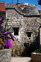 Fototapeta na wymiar Authentic Dalmatian architecture, Solta island - Croatia