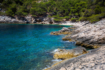 Beautiful Solta island coastline