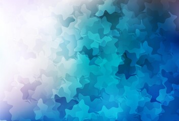 Light BLUE vector background with abstract shapes.