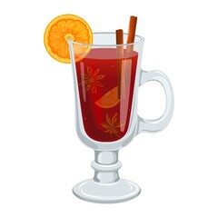 Mulled wine. Christmas warming drink. Spicy drink glegg, grog.