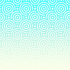 Abstract overlapping circles ethnic pattern background. 