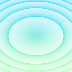 Abstract rippled circle background. content area. 3d rendering.