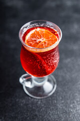 sparkling mulled wine christmas holiday cocktail party grog wine spices drink sweet dessert copy...