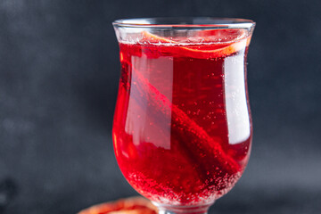 sparkling mulled wine christmas holiday cocktail party grog wine spices drink sweet dessert copy...