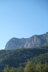 landscape with blue sky