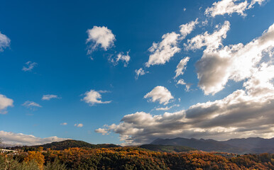 Molise, Italy.  Spectacular autumn panorama.