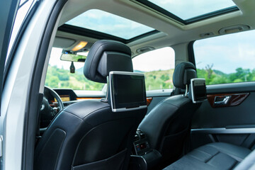 rear seat of suv vehilce