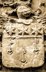 typical historic coat of arms